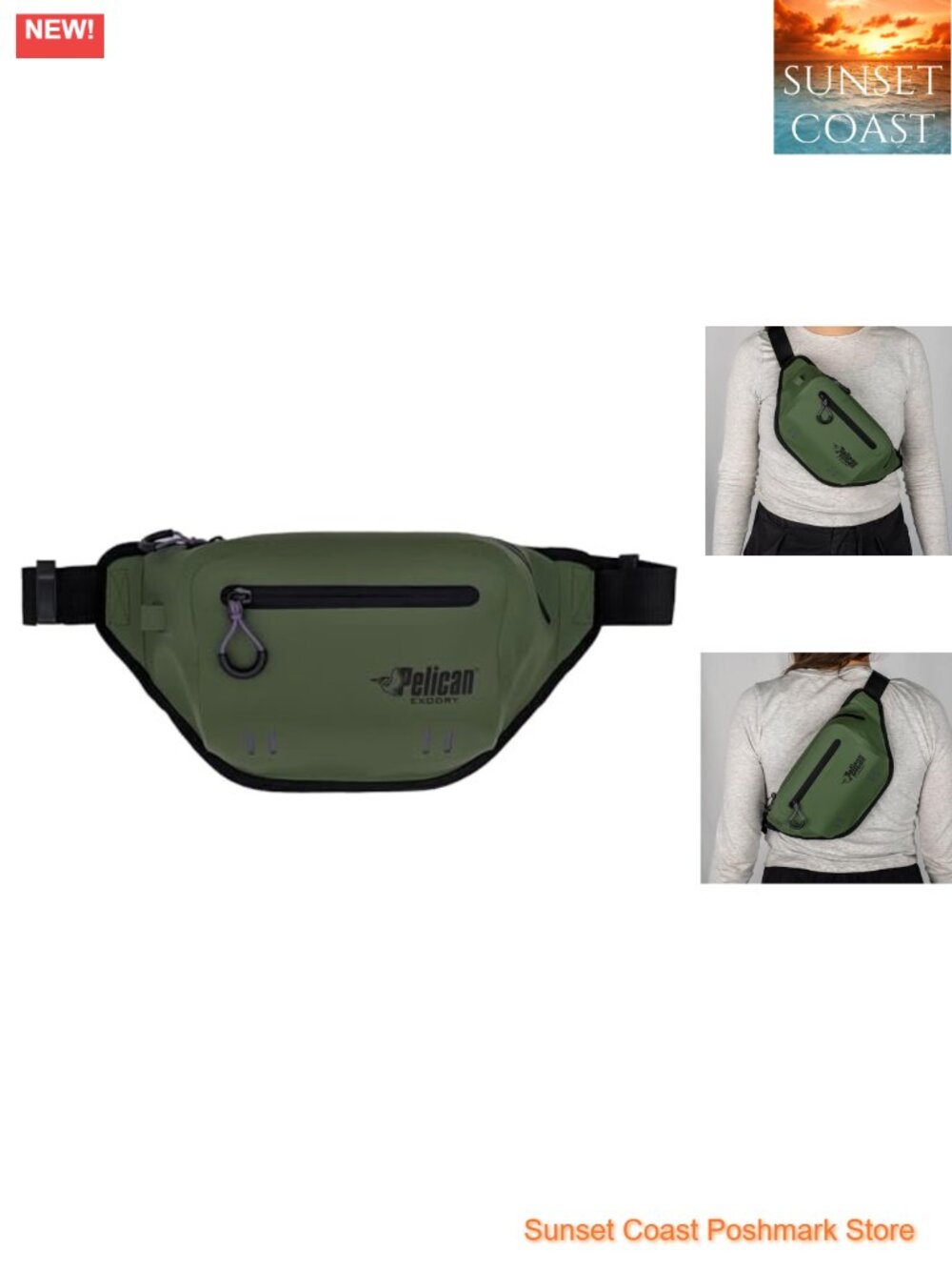 Adjustable Waist Pack Waterproof Hiking Fanny Pack with Padded Back Panel